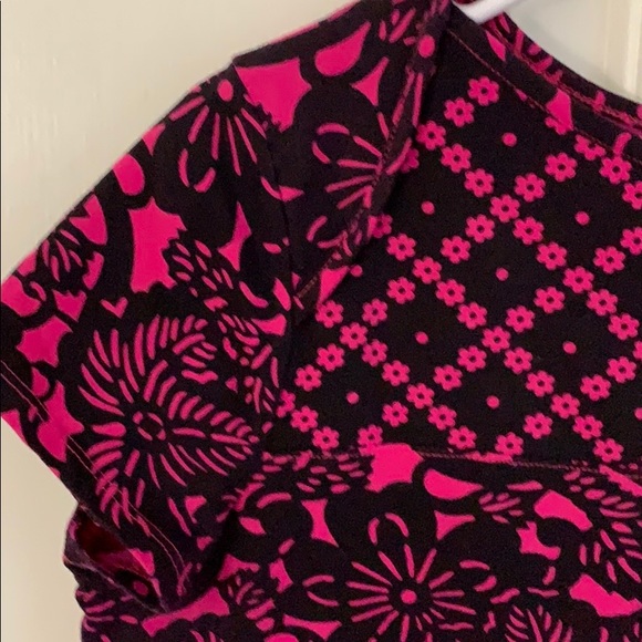 Hannah Hot Pink and Black Top - Picture 2 of 5